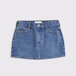 Abercrombie & Fitch Blue and Gold Mini Skirt Casual